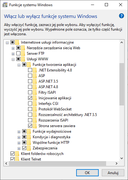 Konfiguracja IIS