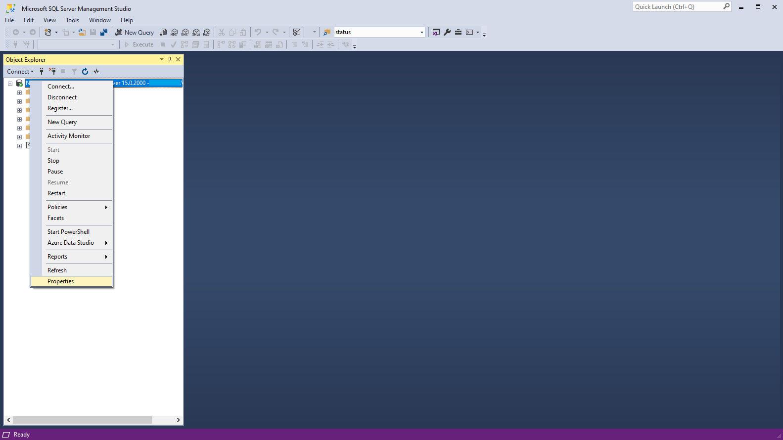 Microsoft SQL Server Management Studio