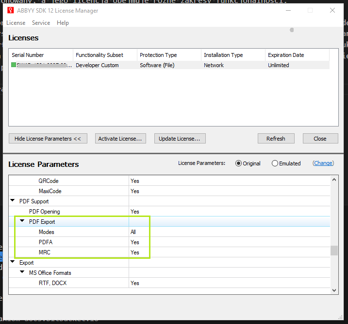 ABBY FineReader Engine License Manager