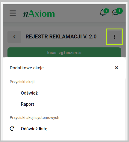 Panel przycisków
