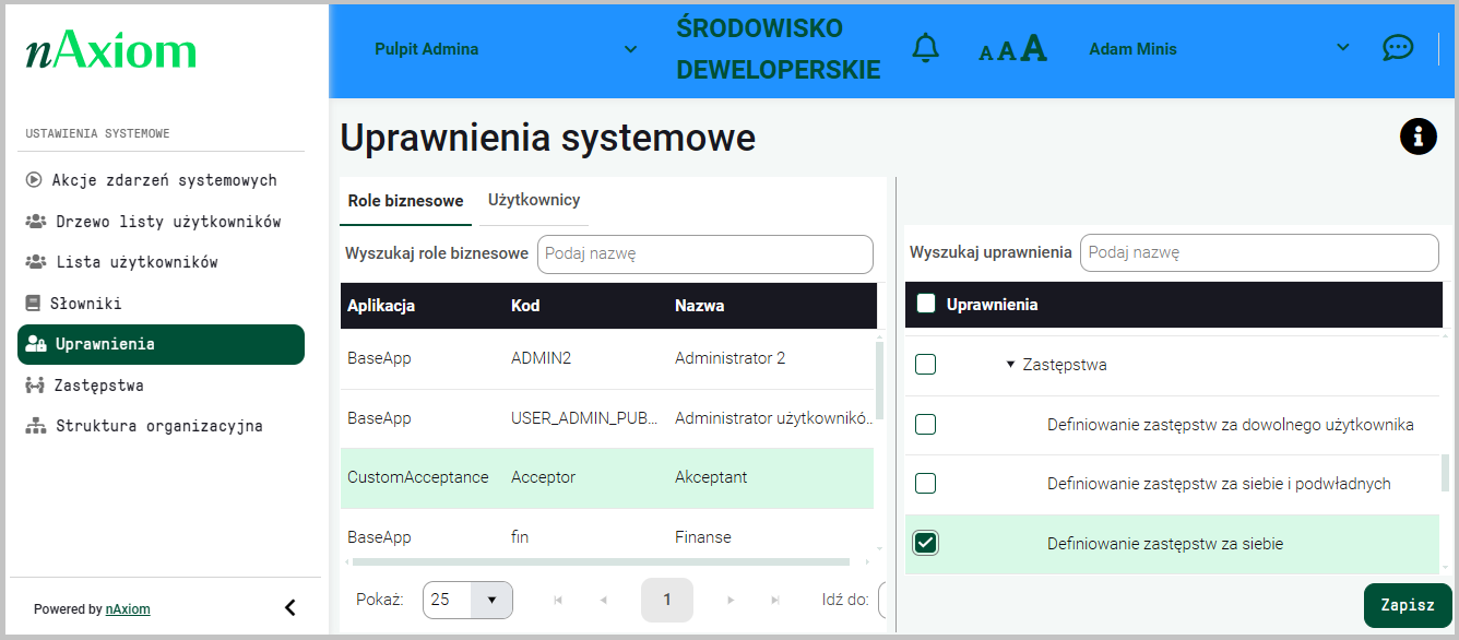 Uprawnienia PBA do zastępstw