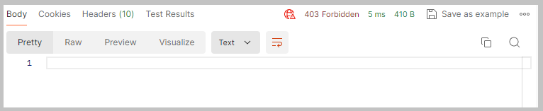 Brak dostępu do PublicAPI