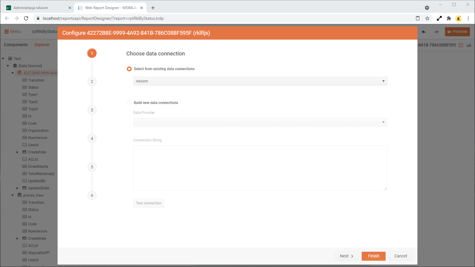 Konfigurowanie źródła danych