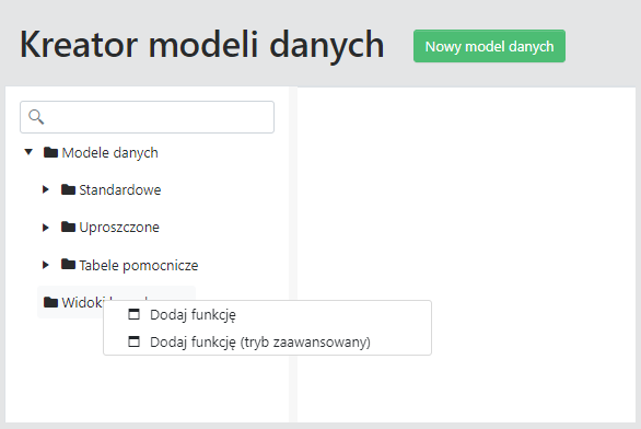 Nowa funkcja tabelaryczna