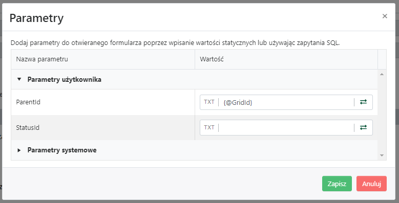 Wyświetlanie pomocy dla list