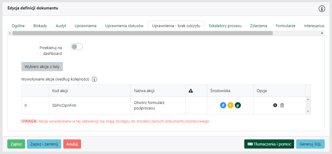 Karta Uprawnienia — brak odczytu