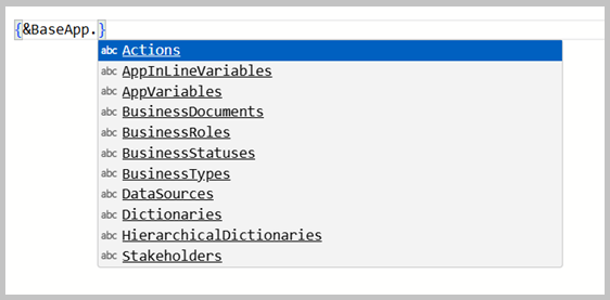 Asysta <i>smart numbers</i>; dostępne obiekty aplikacji