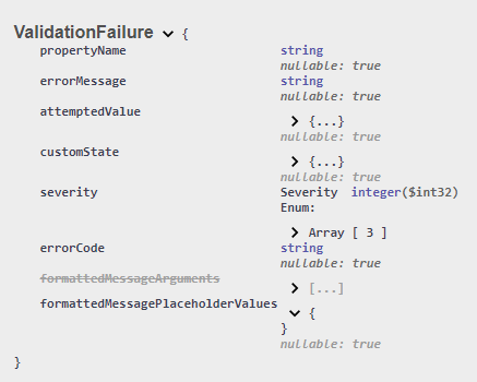 ValidationFailure